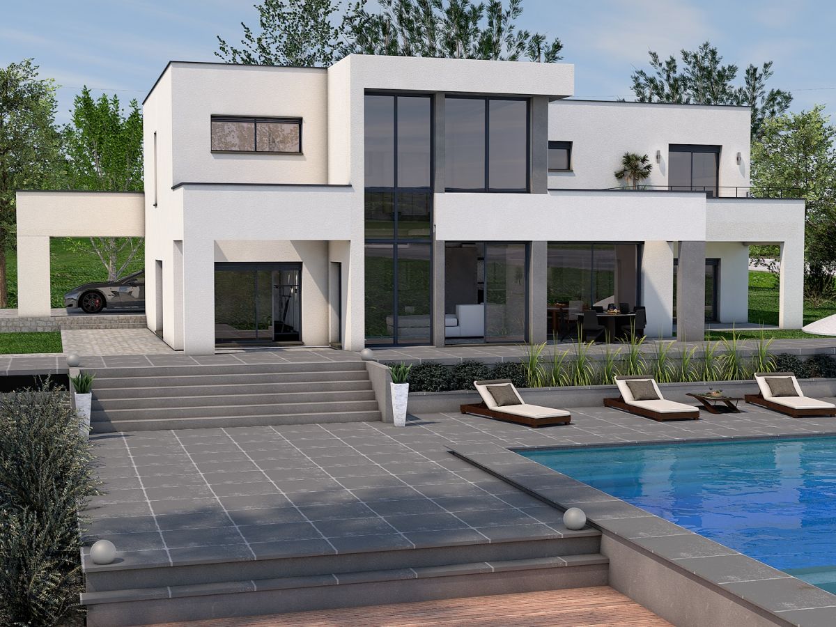 Maison design - Modèle maison moderne avec étage