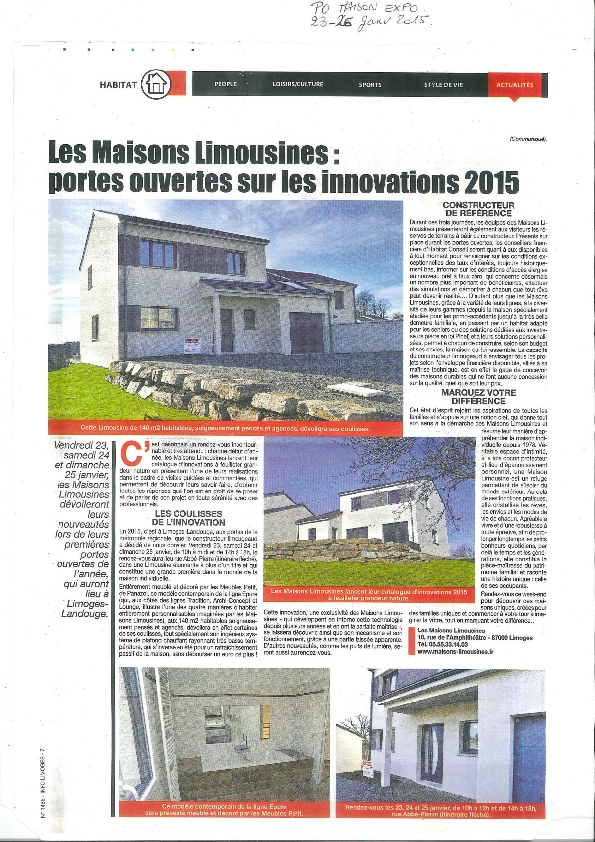 Portes Ouvertes janvier 2015 Portes Ouvertes janvier 2015