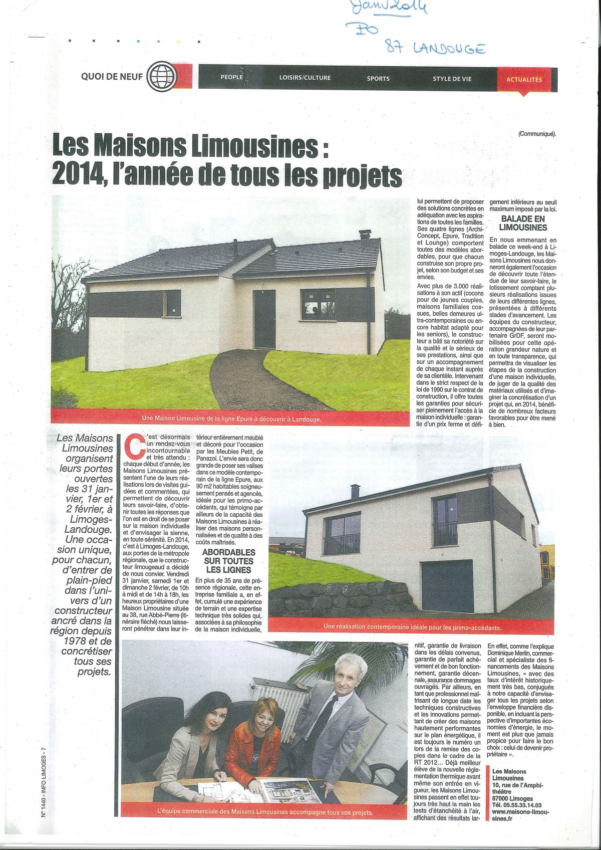 Portes Ouvertes janvier 2014 Portes Ouvertes janvier 2014