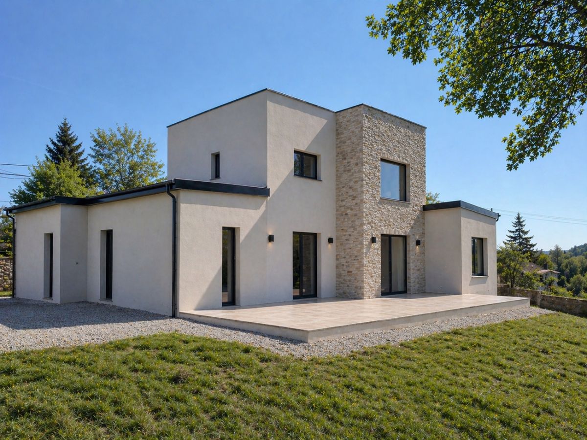 Construction maison design Boisseuil