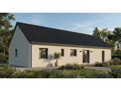 Maison moderne vue jardin