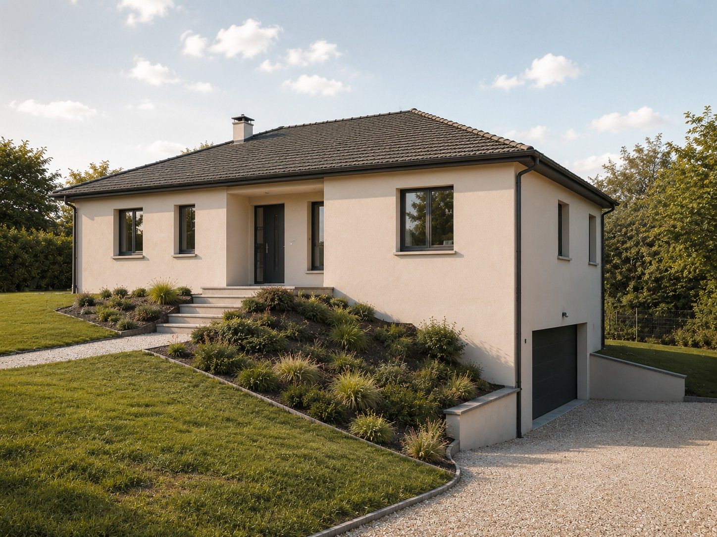 Projet de maison moderne sur sous-sol en Limousin par Maisons Limousines