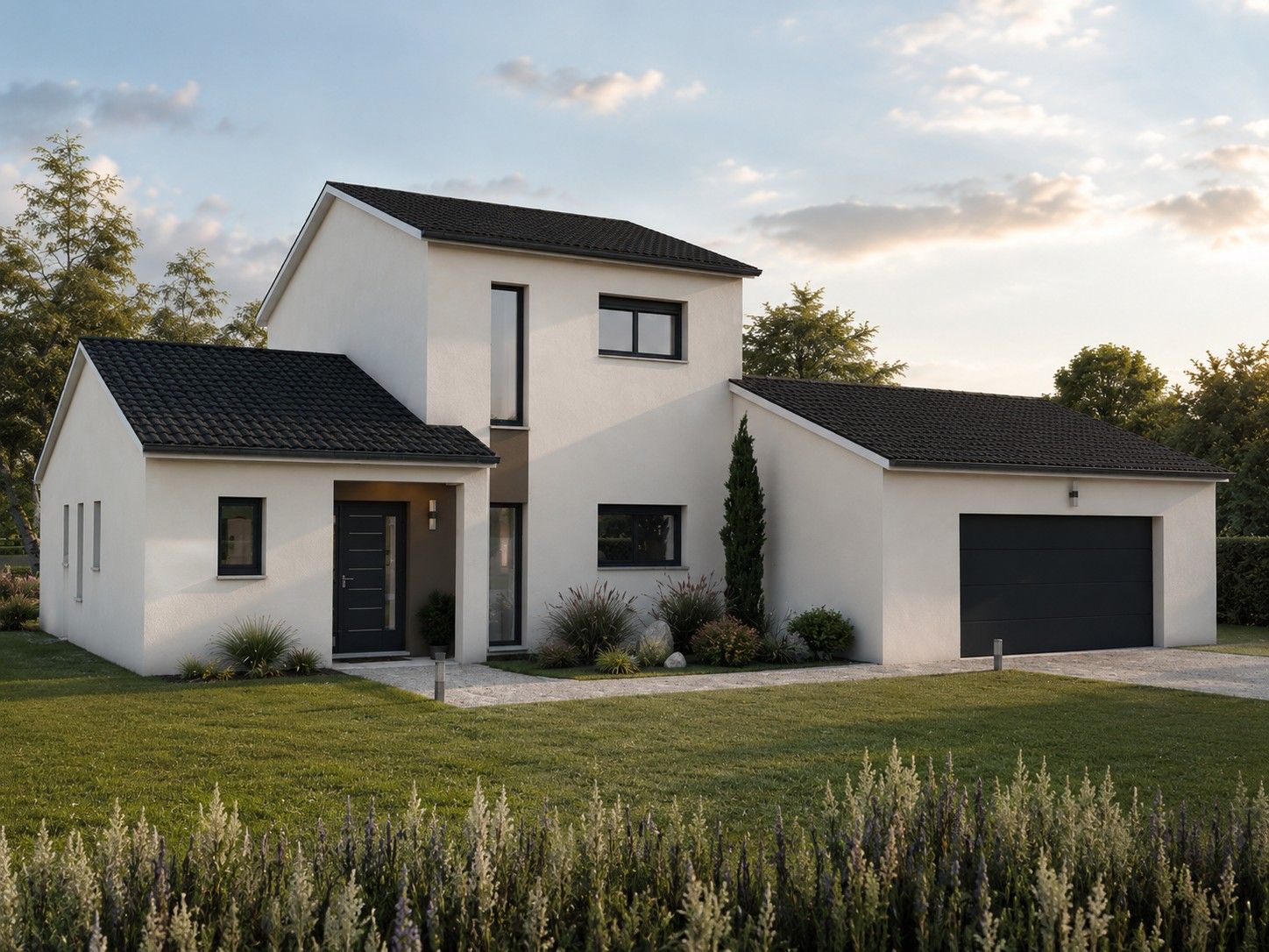 Maison moderne avec étage en Haute-Vienne par Maisons Limousines