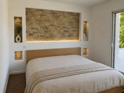 Chambre parentale lumineuse dans une maison sur mesure Maisons Limousines en Haute-Vienne